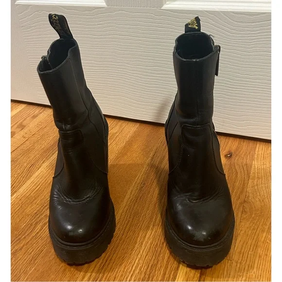 Dr. Martens Magdalena II Black Heel Ankle Zip Boot | Size EU 36 / US 5 - Picture 11 of 11